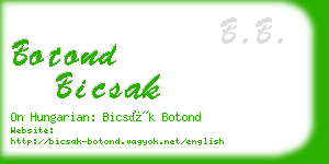 botond bicsak business card
